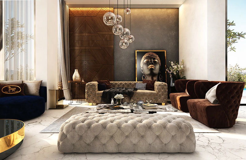 Đầu tư vào thiết kế nội thất giúp mang lại không gian phòng khách ấn tượng
