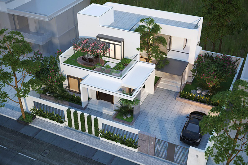 Việc thiết kế sân thượng cần làm ngay khi khởi công xây dựng căn nhà